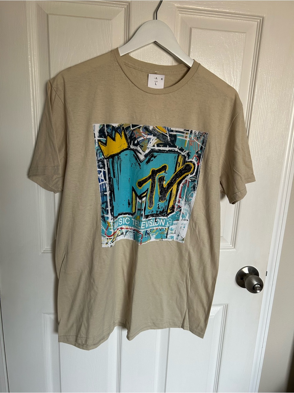 MTV x Basquiat Crown Unisex T-Shirt - Men's L / Women's XL - NWT